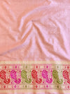 Banarasee Semi-Dupion Silk Saree With Meena & Zari Work-Pink