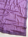 Banarasee Chiffon Bandhani Print Saree With Hand Work-Lavender