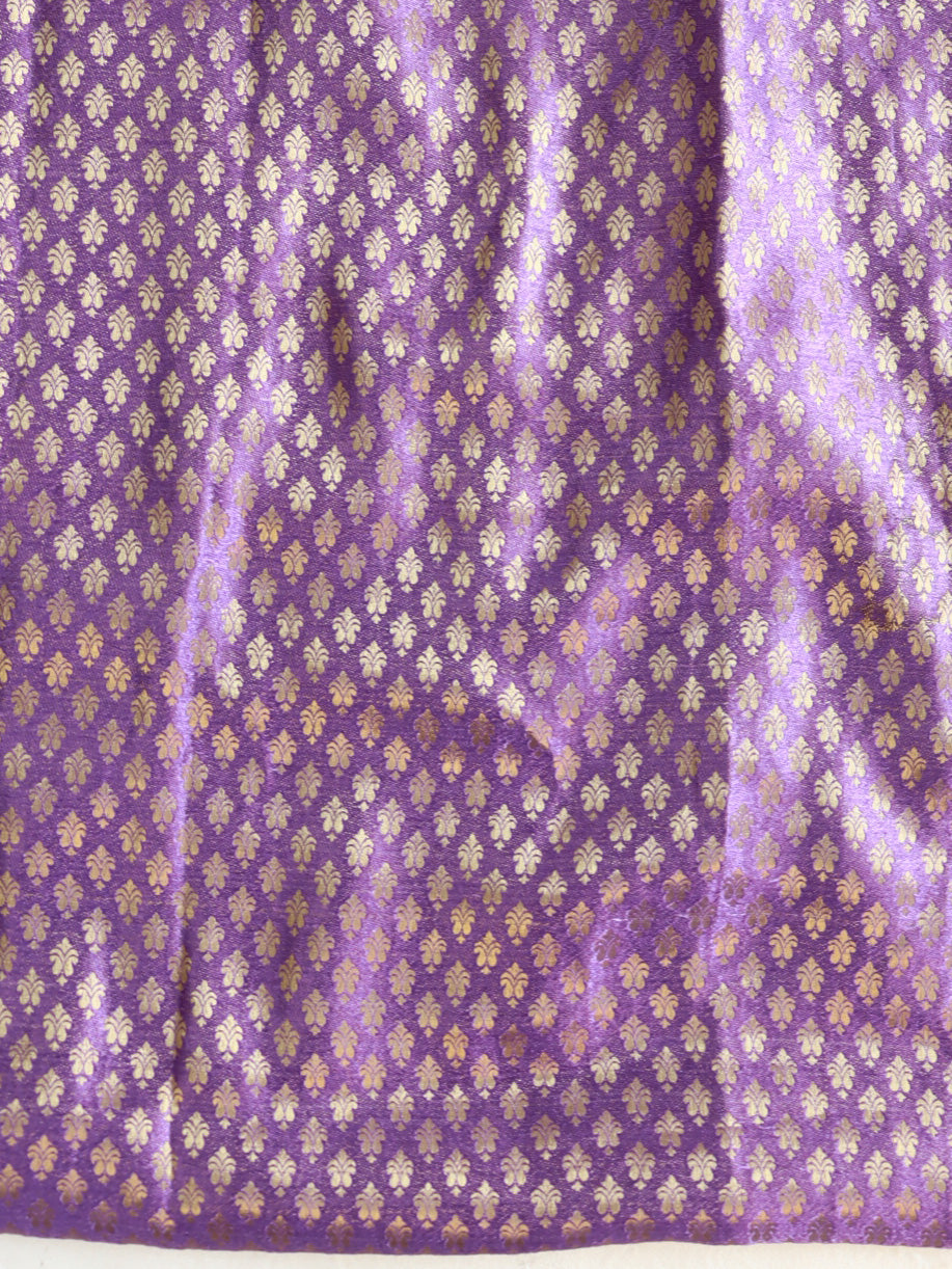 Banarasee Chiffon Bandhani Print Saree With Hand Work-Lavender