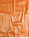 Banarasee Chiffon Bandhani Print Saree & Hand Work With Contrast Blouse-Red