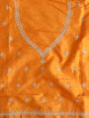 Banarasee Chiffon Bandhani Print Saree & Hand Work With Contrast Blouse-Pink