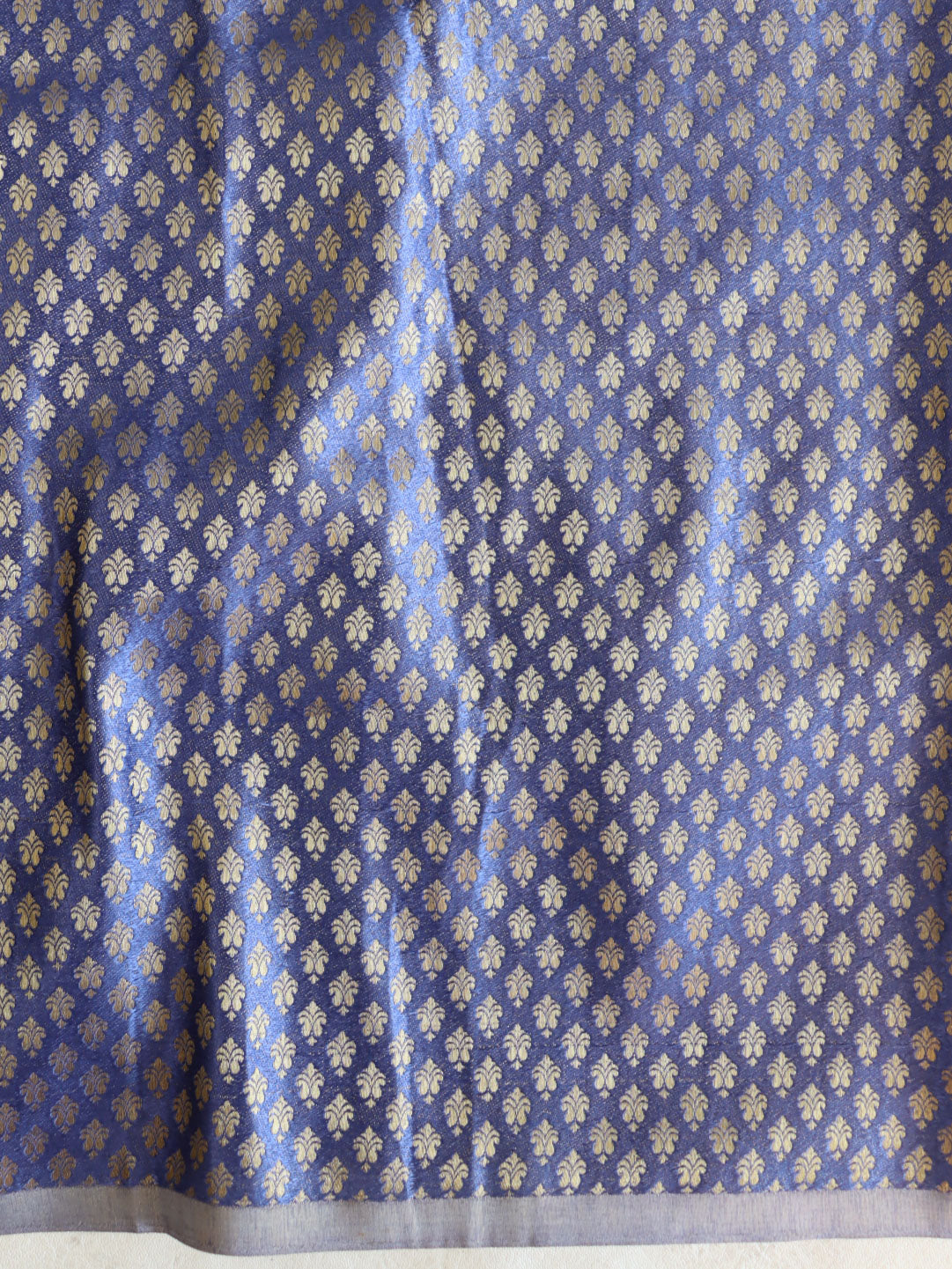 Banarasee Chiffon Bandhani Print Saree With Hand Work-Lilac