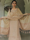 Banarasee Salwar Kameez Cotton Silk Resham Buti Woven Fabric-Beige