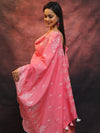 Banarasee Chanderi Cotton Salwar Kameez With Dupatta Set-Pink