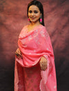 Banarasee Chanderi Cotton Salwar Kameez With Dupatta Set-Pink