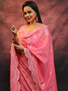 Banarasee Chanderi Cotton Salwar Kameez With Dupatta Set-Pink