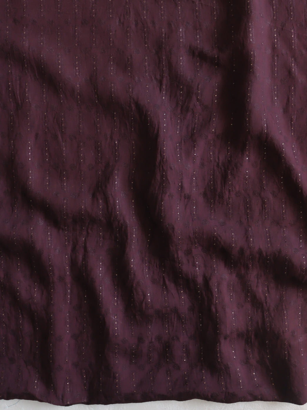 Banarasee Chiffon Floral Print Saree & Hand Work With Scallop Border-Brown