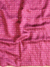 Banarasee Chiffon Printed Saree & Hand Work With Scallop Border-Brown