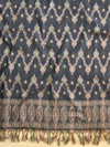 Banarasee Resham Zari Cotton Salwar Kameez Fabric With Dupatta Set-Black