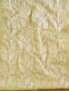 Banarasee Kota Doria Hand-Embroidered Salwar Kameez With Dupatta Set-Yellow