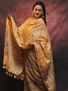 Pure Handloom Khadi Cotton Madhubani Print Salwar Kameez Dupatta Set-Beige