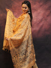 Pure Handloom Khadi Cotton Madhubani Print Salwar Kameez Dupatta Set-Beige