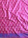 Handloom Block Printed Cotton Silk Salwar Kameez Dupatta Set-Pink