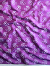 Handloom Block Printed Cotton Silk Salwar Kameez Dupatta Set-Violet