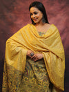Pure Handloom Khadi Cotton Madhubani Print Salwar Kameez Dupatta Set-Yellow