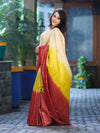 Bhagalpuri Handloom Pure Tussar Saree-Multicolor