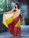 Bhagalpuri Handloom Pure Tussar Saree-Multicolor