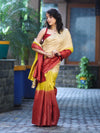Bhagalpuri Handloom Pure Tussar Saree-Multicolor