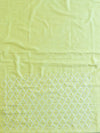Handloom Khadi Cotton Embroidery Salwar Kameez Dupatta Set-Yellow
