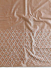 Handloom Khadi Cotton Embroidery Salwar Kameez Dupatta Set-Brown