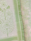 Banarasee Cotton Silk Resham Work Salwar Kameez Fabric & Dupatta-White