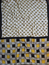Banarasee Handloom Modal Silk Block Print Saree-Beige