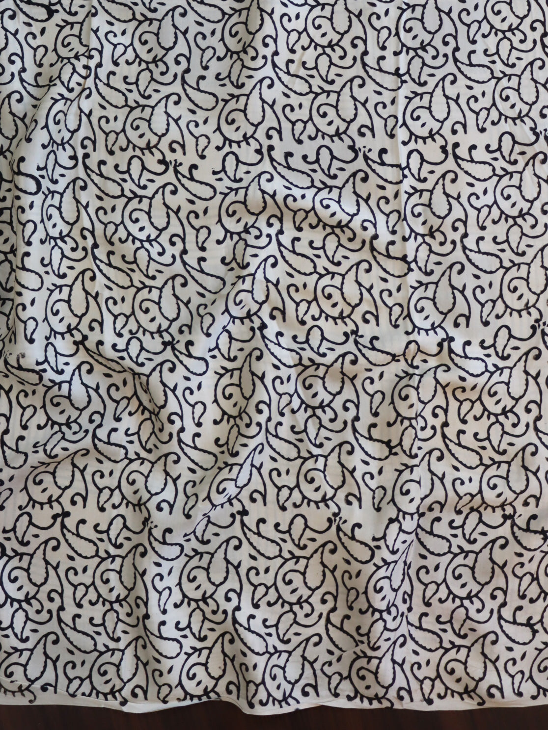 Banarasee Handloom Modal Silk Block Print Saree-Beige