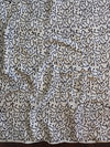 Banarasee Handloom Modal Silk Block Print Saree-Beige