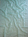 Banarasee Pure Organza Silk Saree With Floral Resham Embroidery-Sea Green