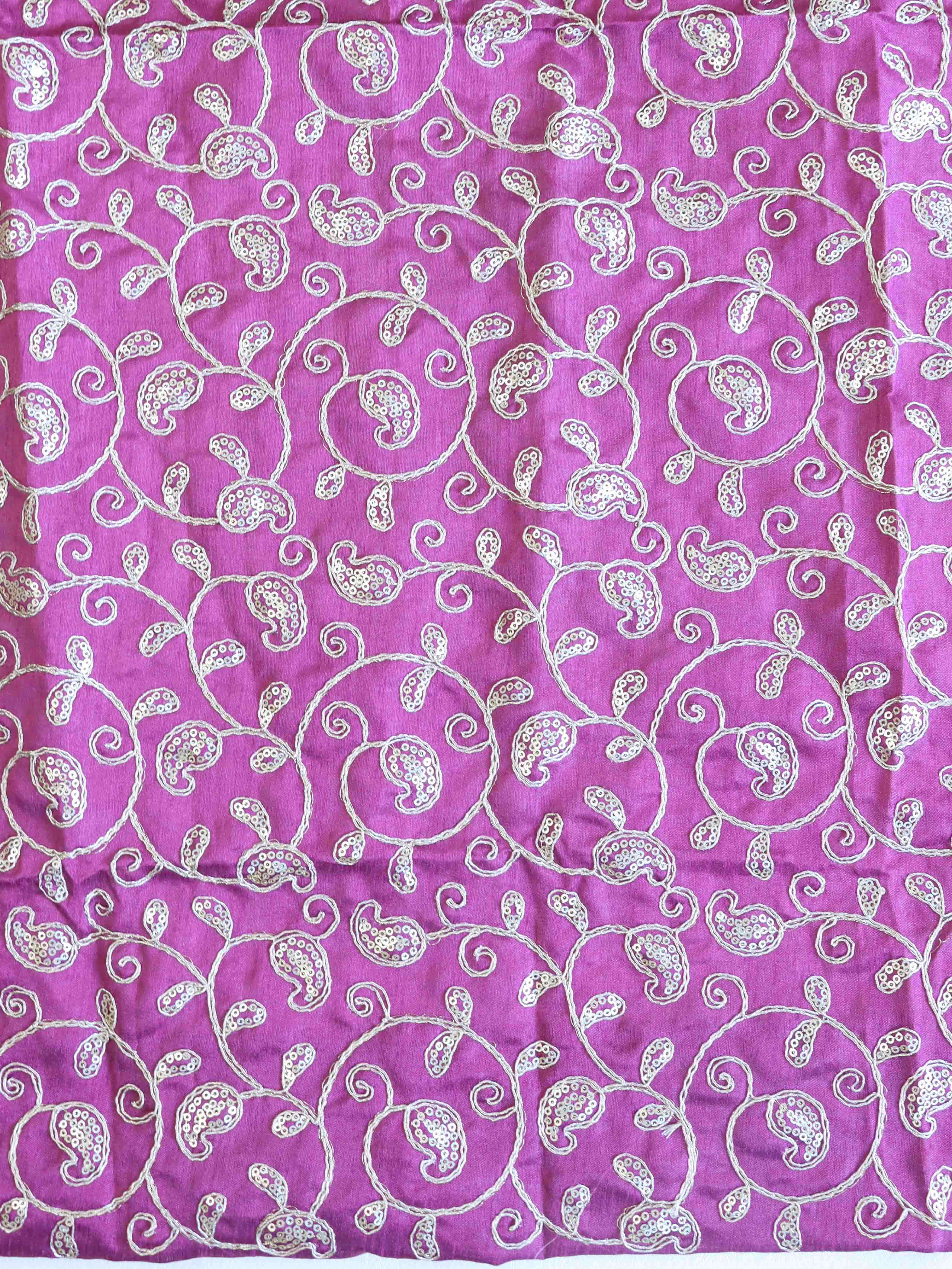 Banarasee Georgette Embroidered Lehariya Print Saree-Purple
