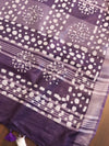 Bhagalpur Handloom Pure Linen Cotton Batik Pattern Saree-Volet