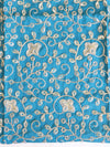 Banarasee Georgette Embroidered Chunari Print Saree-Blue