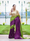 Bhagalpuri Handloom Pure Tussar Saree-Multicolor