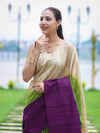 Bhagalpuri Handloom Pure Tussar Saree-Multicolor
