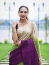 Bhagalpuri Handloom Pure Tussar Saree-Multicolor