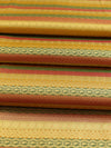 Banarasee Satin Brocade Stripes Design Fabric-Multicolor