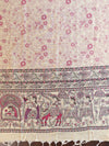Handloom Block Printed Khadi Cotton Salwar Kameez Dupatta Set-Beige