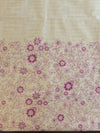 Handloom Block Printed Khadi Cotton Salwar Kameez Dupatta Set-Beige