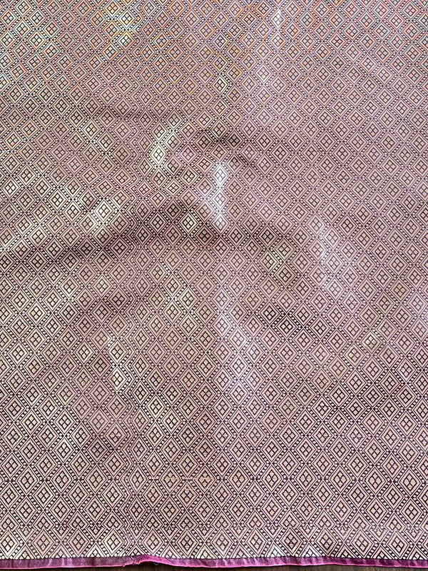 Banarasee Handwoven Semi Silk Saree With Buta Design-Brown