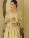 Banarasee Cotton Silk Zari Woven Salwar Kameez Dupatta Set-White