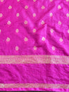 Banarasee Cotton Silk Mix Kota Checks Saree With Zari Design-Yellow & Pink