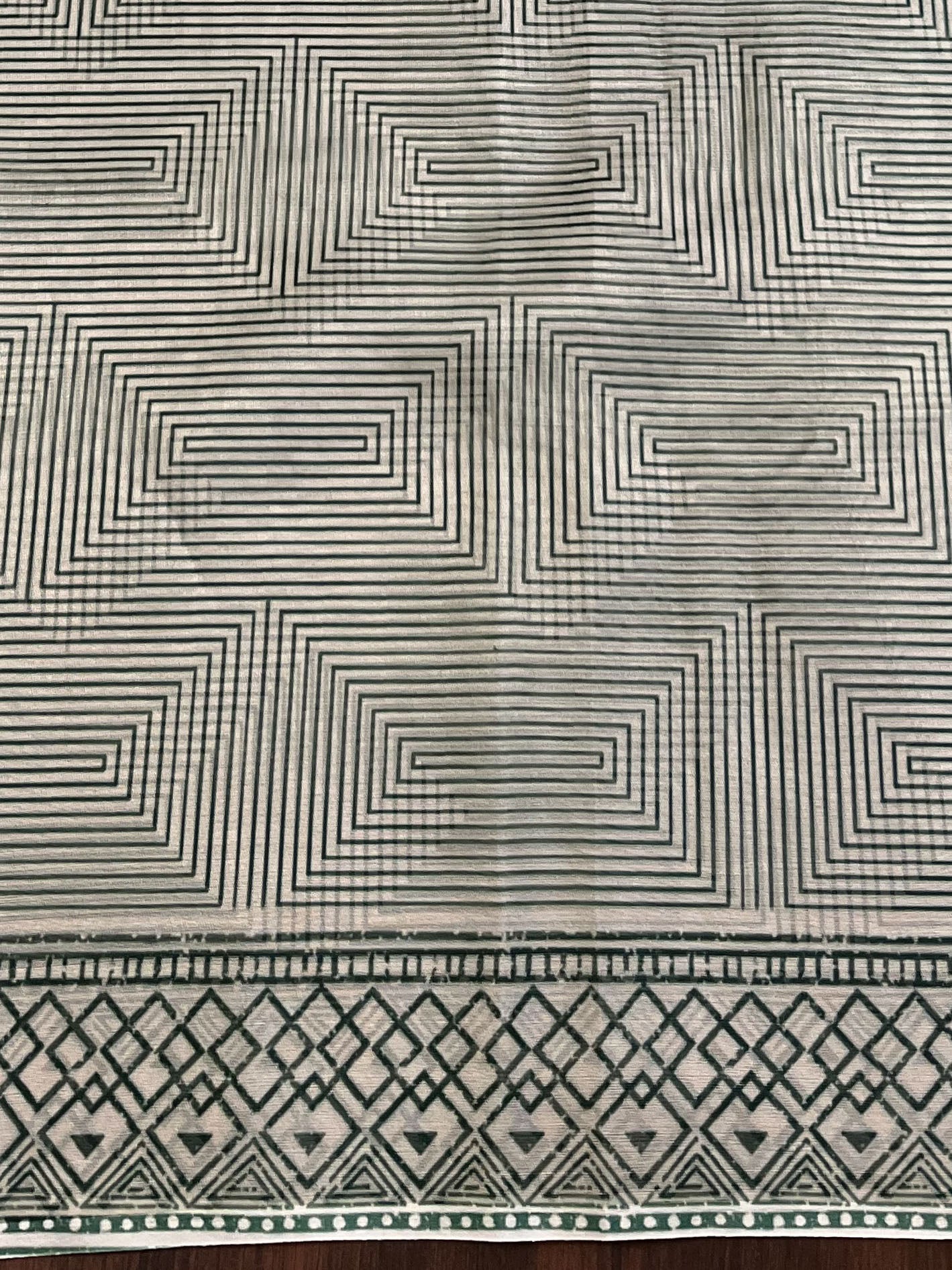 Banarasee Mix Organza printed Saree-Brown