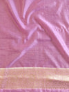 Banarasee Faux Georgette Saree With Gold Zari & Resham Jaal Work-Lavender