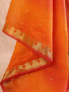 Banarasee Art Silk Buti Design Dupatta-Orange