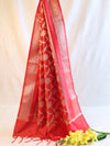 Banarasee Art Silk Jaal Design Dupatta-Red