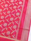 Banarasee Art Silk Jaal Design Dupatta-Pink