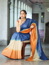 Bhagalpuri Handloom Pure Tussar Saree-Multicolor