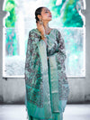 Banarasee Cotton Salwar Kameez Fabric With Digital Printed Dupatta Set-Pastel Green