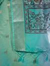 Banarasee Cotton Salwar Kameez Fabric With Digital Printed Dupatta Set-Pastel Green