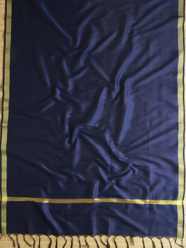Banarasee Brocade Salwar Kameez Fabric With Art Silk Dupatta-Blue